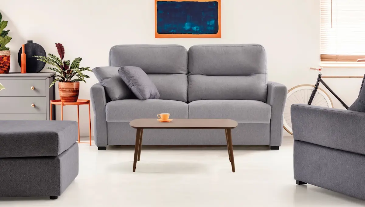 sofa-grey-dos-plazas-en-salon sofa grey dos plazas