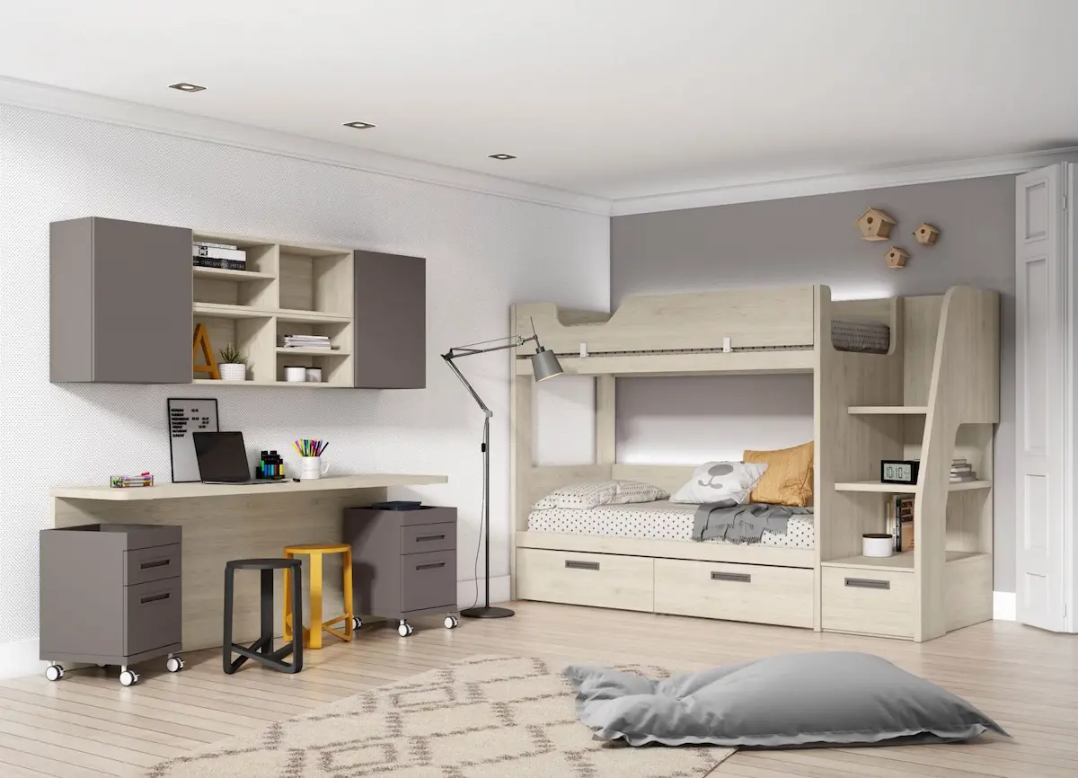 dormitorio juvenil con mesillas dormitorio juvenil con mesillas