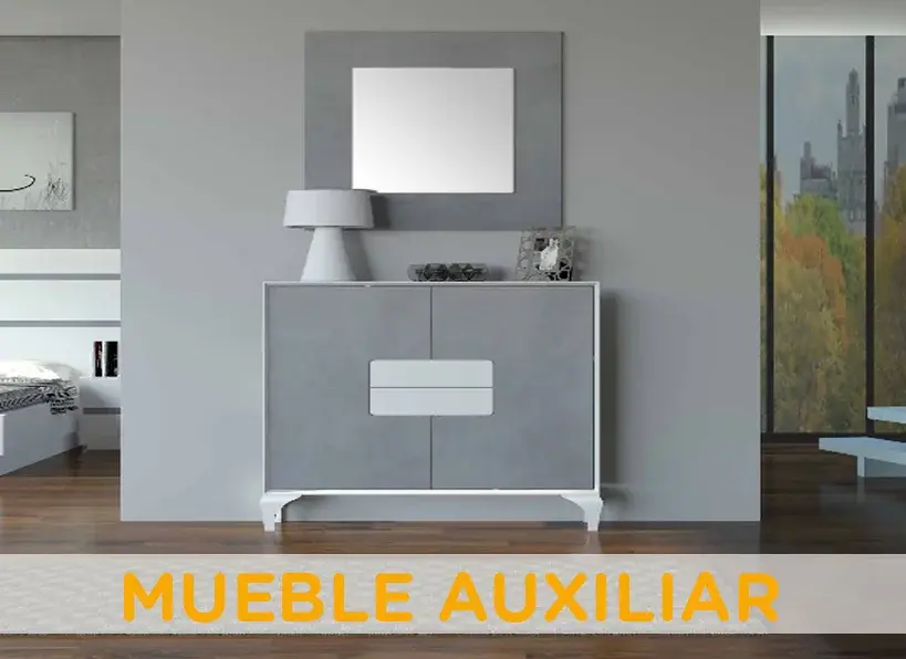 mueble auxiliar rotulado